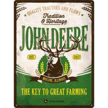 John Deere - The Key Great Farming Fémtábla kép