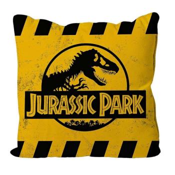 Jurassic Park Caution logo yellow párna kép