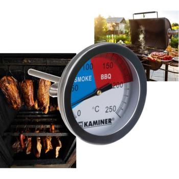 Kaminer analóg hőmérő grillezéshez és füstöléshez 0-120°C-ig (BB-1881) kép