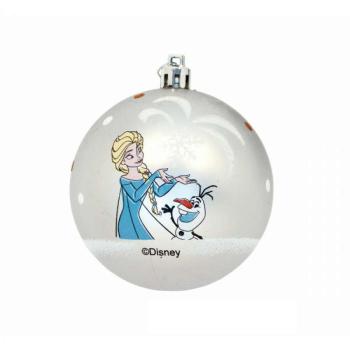 Karácsonyi dísz Frozen Memories Ezüst színű 10 egység Műanyag (Ø 6 cm) kép