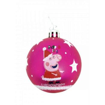 Karácsonyi dísz Peppa Pig Cosy corner Fukszia 6 egység Műanyag (Ø... kép