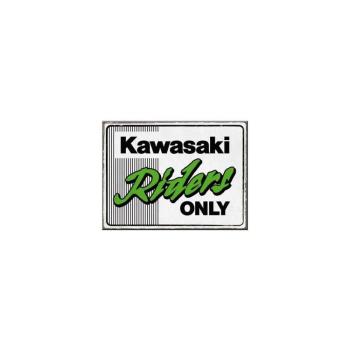 Kawasaki &quot;Riders Only&quot; hűtőmágnes &quot;Logo&quot; 6 x 8 cm kép