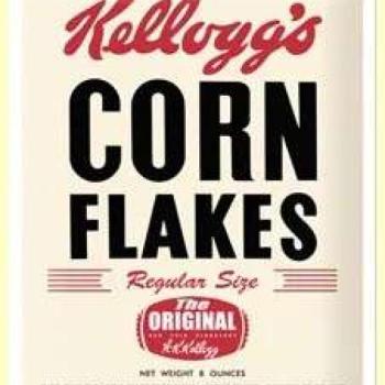 Kelloggs Corn Flakes Retro Package - Fémtábla kép