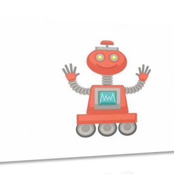 Kép piros robot kép