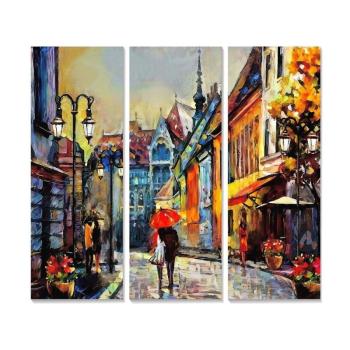 Kép szett 3 db-os 20x50 cm Street – Wallity kép