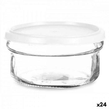 Kerek ebéddoboz fedéllel Fehér Műanyag 415 ml 12 x 6 x 12 cm (24... kép