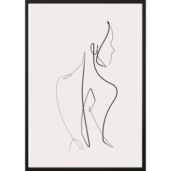 Keretezett poszter 40x50 cm Sketchline Naked – DecoKing kép