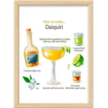 Keretezett poszter 40x55 cm Daiquiri – Wallity kép