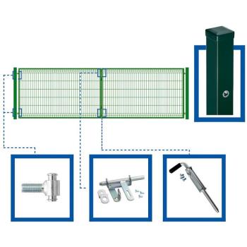 Kétoldalas kapu készlet 4 x 1,2 m WGBRA-T000294 kép