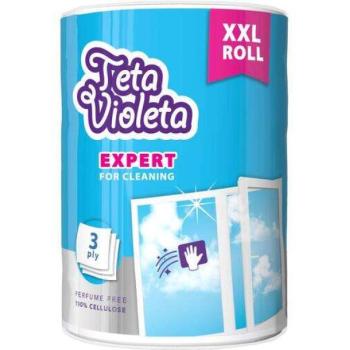 Kéztörlő konyhai 1 tekercses 3 rétegű Violeta (ablakra,tükörre,üvegre) kép