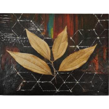 Kézzel festett kép 100x70 cm Leaf – Wallity kép