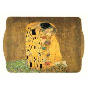 Klimt műanyag tálca - 22x15 cm - The Kiss kép