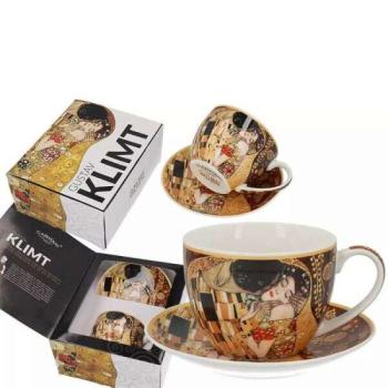 Klimt porcelán csésze aljjal - 250 ml - díszdobozban CARMANI kép