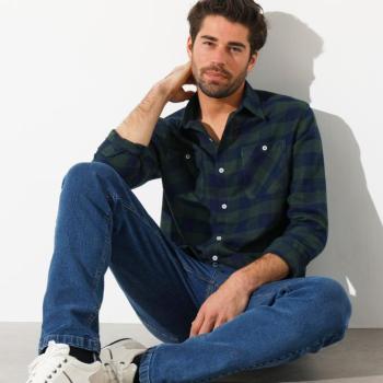 Kockás flaneling kép