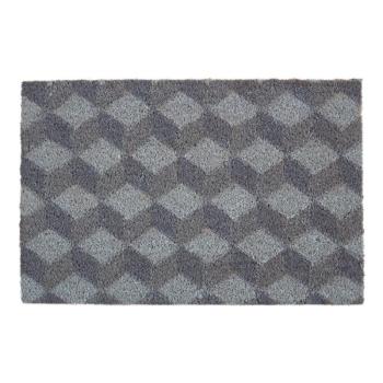 Kókuszrost lábtörlő 40x60 cm Grey Cube – Premier Housewares kép