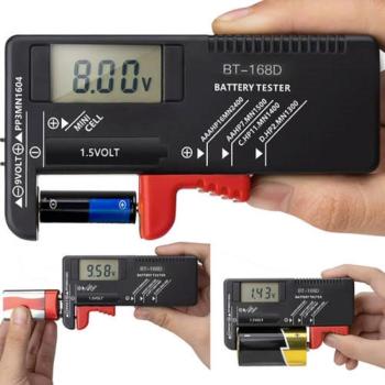 Kompakt méretű - digitális elemteszter - LCD kijelzővel - minden típusú elemhez (BB-19898) kép