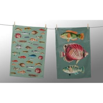 Konyharuha szett 2 db-os 47x65 cm Fish in the Ocean – Really Nice Things kép