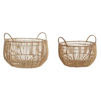 Kosár készlet DKD Home Decor Rattan (36 x 36 x 27 cm) kép