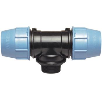 KPE T-idom KM 20mm x 3/4&quot; - Külső menetes kép