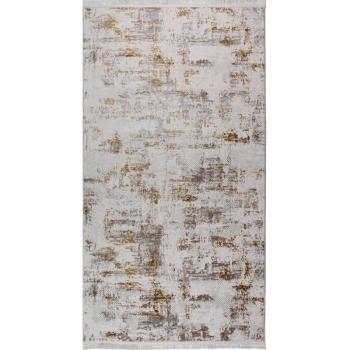 Krémszínű-aranyszínű mosható futószőnyeg 80x200 cm Gold – Vitaus kép