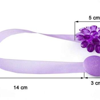 Különleges függönyelkötő mágnes 24 Ibolyalila kép