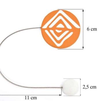 Különleges függönyelkötő mágnes 57 Narancssárga kép