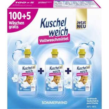 Kuschelweich COLOR SOMMERWIND folyékony Mosószer 105 mosás 3x1,9l DE kép