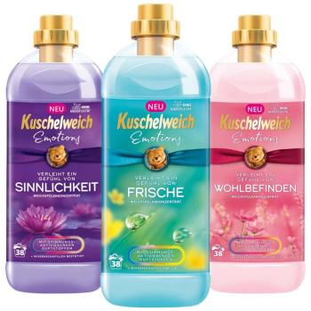 Kuschelweich EMOTIONS MIX 3 öblítő koncentrátum 3x 38 mosás 3x 1l kép