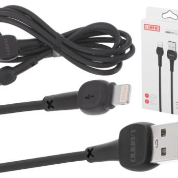 L-brno USB-Lightning kábel, 100cm, fekete kép