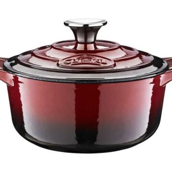 La Cuisine RED öntöttvas lábas+fedő 26×12 cm 4,75L kép