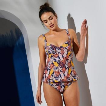 Lagarta nyomtatott tankini top merevítővel kép