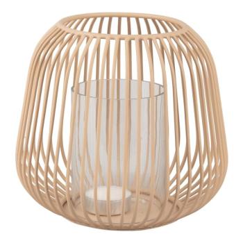 Lantern világosbarna asztali lámpás, magasság 15,5 cm - PT LIVING kép