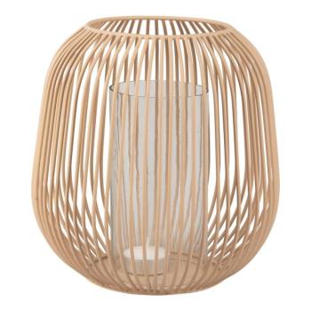 Lantern világosbarna asztali lámpás, magasság 21 cm - PT LIVING kép