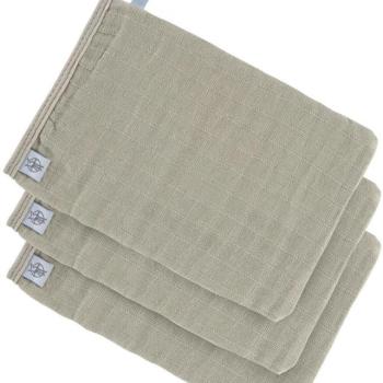 Lässig Muslin Wash Glove Set Olive 13 × 22 cm, 3 db kép