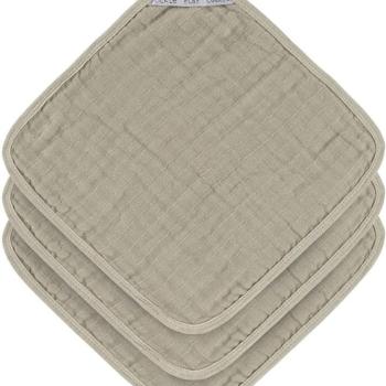 Lässig Muslin Washcloth Set Olive 30 × 30 cm, 3 db kép