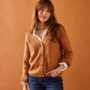 Laza, gombolható pulóver, mohair touch kép