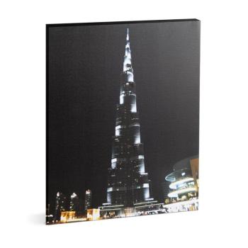 LED-es fali hangulatkép 38 x 48 cm - Burj Khalifa (GL- 58018J) kép