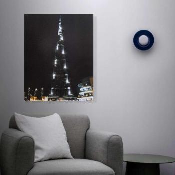 LED-es fali hangulatkép – “Burj Khalifa” – 2 x AA, 38 x 48 cm (GL... kép