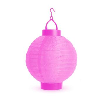 LED-es lampion - 1 LED - magenta - 2 x AAA kép