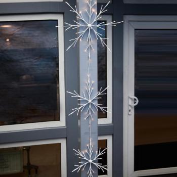 LED fénydekoráció "3 hópehely" kép
