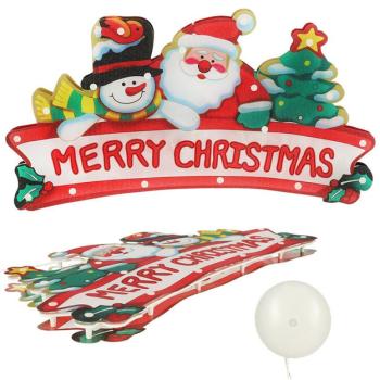 LED függőfények Merry Christmas dekoráció 45cm kép