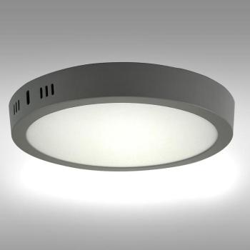 LED gyűrűs panel  18W 4200K Világosszürke kerek kép