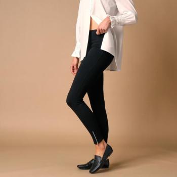 Leggings cipzárral és elasztikus derékkal kép