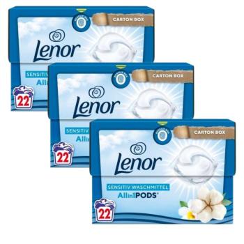 Lenor Allin1 Pods Sensitive Mosókapszula 3x22 mosás kép