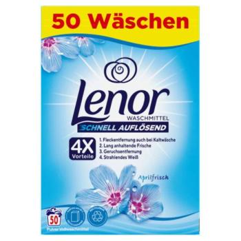 Lenor APRILFRISCH Universal mosópor 50 mosás 3 kg DE	 kép