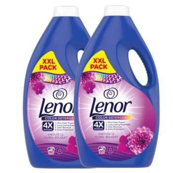 Lenor Floral Bouquet &amp; Note Of Musk folyékony Mosószer 2x3L - 120... kép