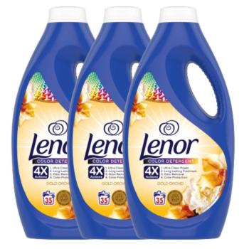 Lenor Vanilla Orchid &amp; Golden Amber folyékony Mosószer 3x1,75L -... kép