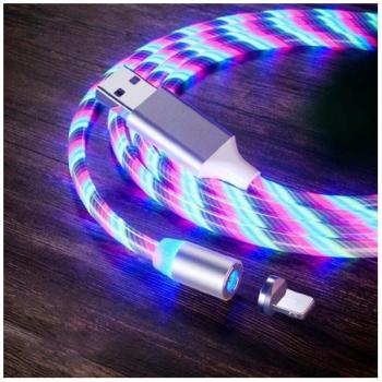 Lenyűgözően villogó mágneses USB töltőkábel cserélhető fejekkel – RGB (BBL) kép