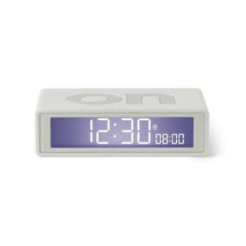 Lexon Flip+ LCD Alarm Clock Rubber White LR150W9 kép