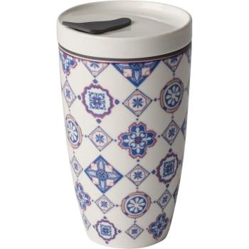 Like To Go kék-fehér porcelán utazóbögre, 350 ml - Villeroy & Boch kép